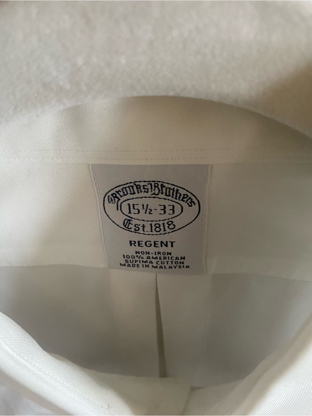 Brooks Brothers White Regent Dress Shirt - Classic Collar